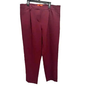 Joe Fresh Burgundy Trouser Dress Pants EUC Size 8